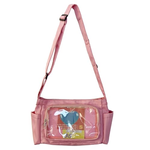 GKYQVE Umhängetasche Klares Crossbody Student Book Große Kapazitätsboten Schöne Itabag Für Tägliche College Große Kapazität Crossbody Für Frauen Klare Schulter Messenger von GKYQVE
