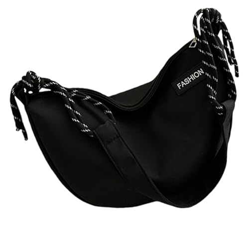 GKYQVE Unisex Nylon Umhängetasche Mehrzweckmondform Crossbody Bag Geldbörse Mit Geflochten von GKYQVE