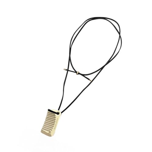 GKYQVE Velvets Ribbon Neckketten Haar Kamm Charme Halskette Einstellbare Länge Schlüsselbeinkette Tragbare Frauen Haarpfeiler Juwelier Kamm Anhänger Halskette von GKYQVE