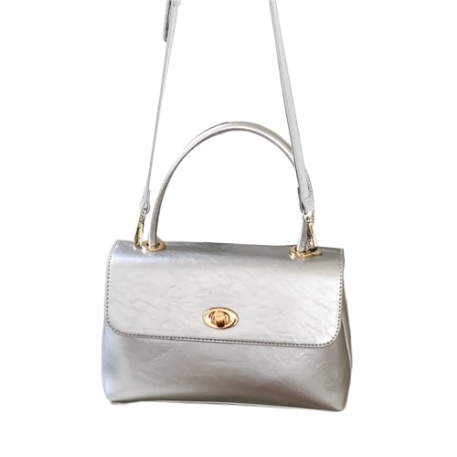 GKYQVE Vielseitige Frauen PU Lederklappe Umhängetasche Einfache Colorbodium Geldbörse Mit Verstellbarem Riemenobergrenze Handtasche Elegante Reisezühne Geldbörse von GKYQVE
