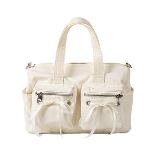 GKYQVE Vielseitige Nylonkäufer Handtasche Mit Geräumigem Innenraum Für Essentielle Frauen Süßer Bogenknoten Multi Taschen Crossbody Body Damen Crossbody Handtasche von GKYQVE