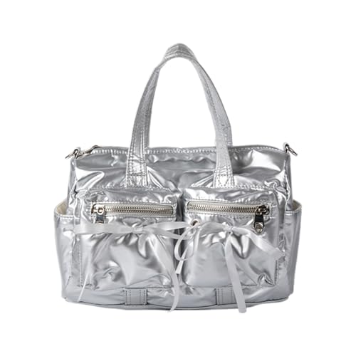 GKYQVE Vielseitige Nylonkäufer Handtasche Mit Geräumigem Innenraum Für Essentielle Frauen Süßer Bogenknoten Multi Taschen Crossbody Body Damen Crossbody Handtasche von GKYQVE