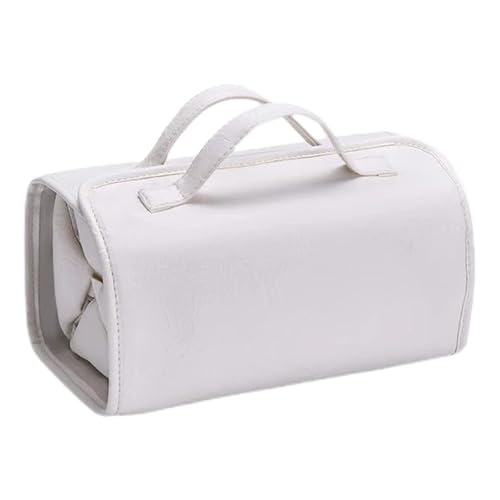GKYQVE Wasserdichtes Reisetoppelsack 4 Abnehmbare Fächer Rolling Make Up Organisierte Faltbare Hangsbeutel Für Frauen Klare Fächerbeutel von GKYQVE