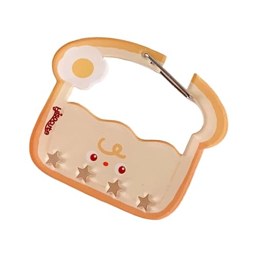 GKYQVE Wurde Pommes Und Burger Design Carabiner Clip Fashion Schlüsselhaltertasche Dekore Für Kinder Outdoor Aktivitäten Accessoires Acryl Carabiner Schlüsselhalter von GKYQVE