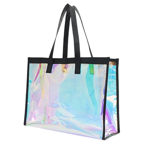 GKYQVE Zarte Große Strandbeutel Regenbogen Klare Umhängetaschen Lässig Handtasche Fitnessstudio Für Kleidung Und Accessoires Freien Freien von GKYQVE