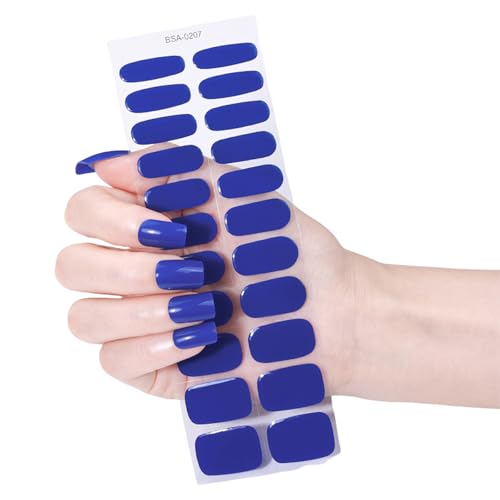 Gelnägelstreifen Set 22pcs Nails Aufkleber Ohne UV Licht Benötigt Einfache Anwendung Für Heimreise Und Party Hochzeit Farbenfrohe Nagelaufkleber von GKYQVE