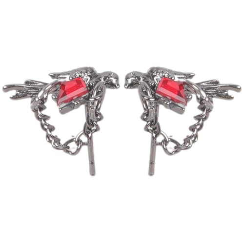Gothic Crow Studs Ohrringe Dark Styles Allergie Widerstandsohrschstene Schmuck Für Anime Fan Und Trendsetter Cosplay Event Juwely von GKYQVE
