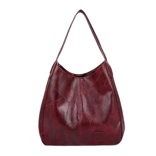 Großkapazität Einkaufstasche Für Frauen Mädchen PU Leder Handtasche Stylische Schulter Shopping Dating Weibliche Crossbody Großkapazität Tasche Für Frauen Weiche PU Leder Schulter Taschen Retro von GKYQVE