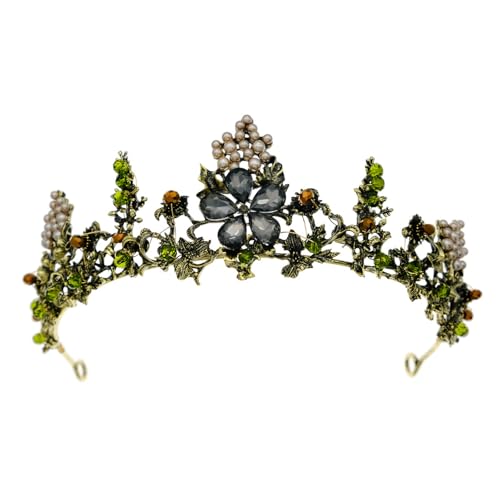 Luxuriöser Blumenkopfschmuck mit Strasssteinen, vielseitig, mit Strasssteinen besetzt, Kopfbedeckung für Feiern und den täglichen Gebrauch von GKYQVE