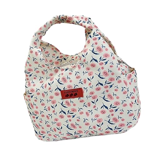 Mode Blumenmuster Lunchträger Elegante Frauen Mittagstasche Mit Mehreren Taschen Lässige Arbeit Reißverschluss Handtasche Japanische Styles Lunchbag Mode Blumenmuster Lunchträger Elegante Frauen Mittagstasche Mit Mehreren Taschen Lässige Arbeit Reißverschluss Handtasche Japanische Styles Lunchbag von GKYQVE