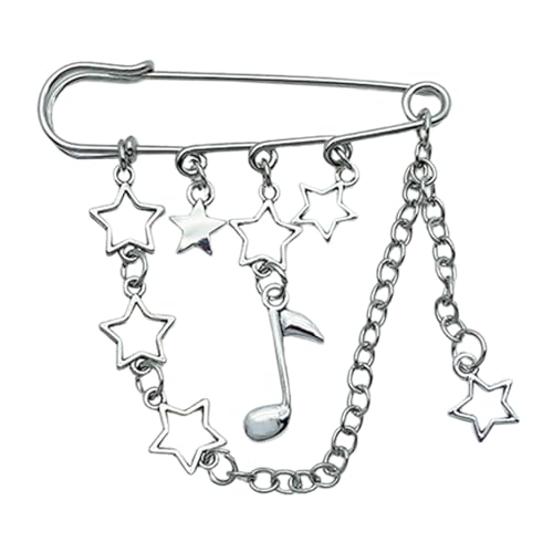 Mode Brosche Pins Star Anhänger Clip Tassels Kette Cross Revers Pin Broschen Für Frauen Sicherheitsschuhe Ornament Orament von GKYQVE