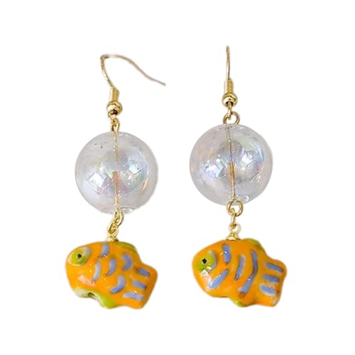 Mode Dangle Ohrringe Hoop Cartoon Schöne Bubble Fisch Anhänger Statement Schmuck Für Frauen Mädchen Drop Schmuck Accessoires Party von GKYQVE
