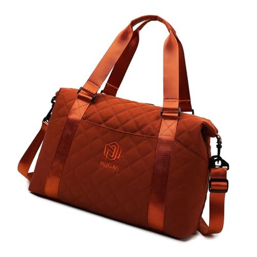 GKYQVE Nylon Reisehandtasche Für Damen Geräumige Duffle Tasche Freizeitumhängentasche Mit Organisationsfächern Business Trip Handtasche von GKYQVE