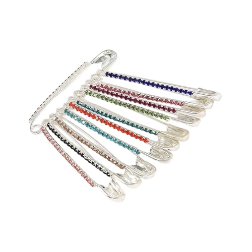 Packung Mit 11 Legierungswundband Pins Verstellbarer Hosenclip Für Sichere Passform Und Stilvolle Outfits Mit Abgerundeten Tipps Designs Trendy Schmuckschalstift von GKYQVE