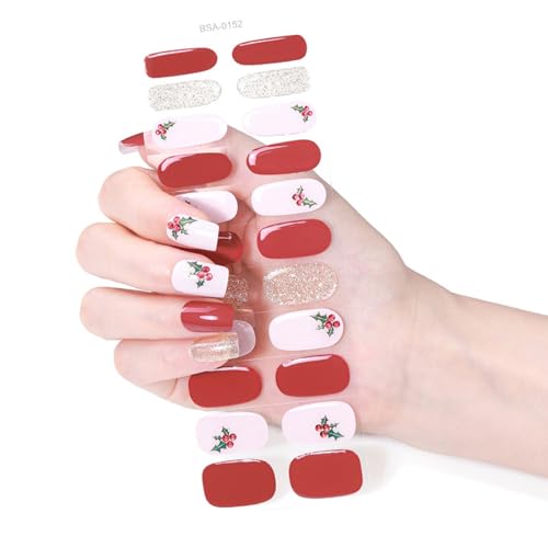 Plaids Nails Art Aufkleber Schmetterling Gel Strips Politur Wraps Dekoration Schmetterling Plaids Aufkleber Dekoration von GKYQVE