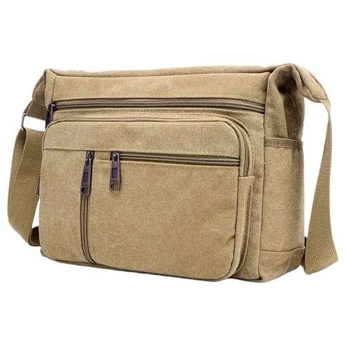 Praktische Leinwand Umhängetasche Mit Verstellbarem Riemen Geräumiger Crossbody Geldbörse Multi Fach Handtasche Für Die Tägliche Gebrauchshandtasche Mit Großer Kapazität von GKYQVE