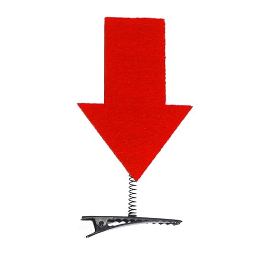 Realistische auffällige Haarspange mit Handgeste Sonne, lustig, Fragezeichen, Haarnadel, gelbes Ausrufezeichen, Haarspange von GKYQVE