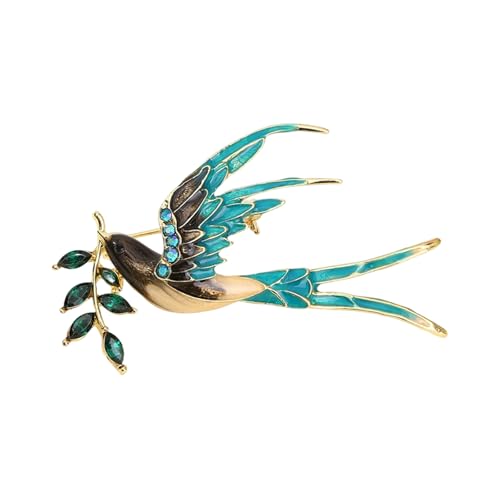 Retro Owl Pin Metal Basis Kristallverzierungen Stylish Outfit Für Sie IHN Elegantes Eulenzubehör von GKYQVE