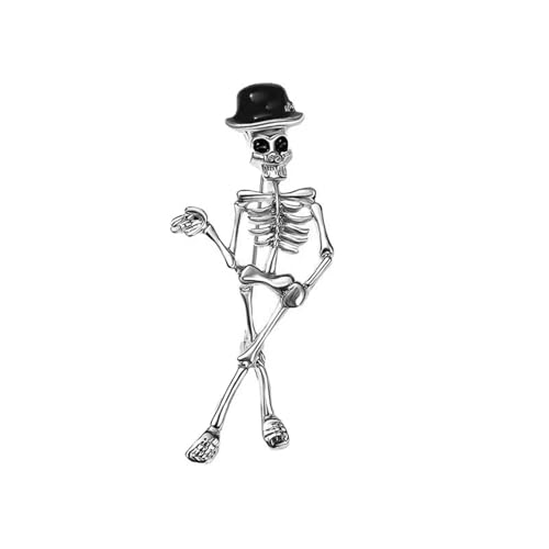 Schädelnadel Für Frauen Robuste Legierung Brosche Gothic Schmuck Für Partys Tägliche Verschleißverschlussgeschenke Ergänzung Schädel Brosche von GKYQVE