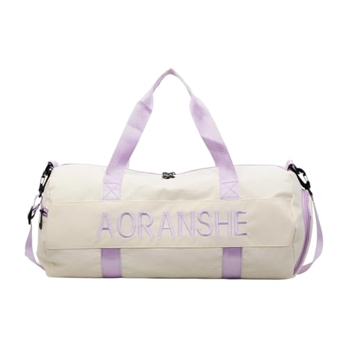 GKYQVE Sports Fitness Tasche Für Frauen Mädchen Reisen Reisetaschen Leichtes Gewicht An Wochenenden Wasserresistent Über Nachttaschen Schulter Schulter von GKYQVE