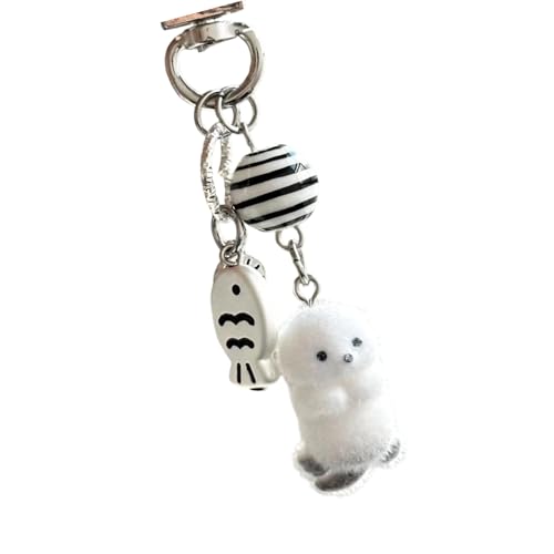 Stylish Bear Schlüsselbund Plüsch Multi Funktionale Beutel Clip Cartoon Taschen Anhänger Für Lässige Modeschlüssel Für Rucksäcke von GKYQVE