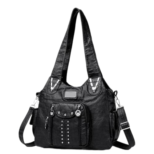 Stylish Casual Aberarm Bag PU Leder Umhängetaschen Funktionale Handtasche Großer Kapazität Verstellbarer Riemen Für Tägliche Verwendung Von Umhängetaschen von GKYQVE