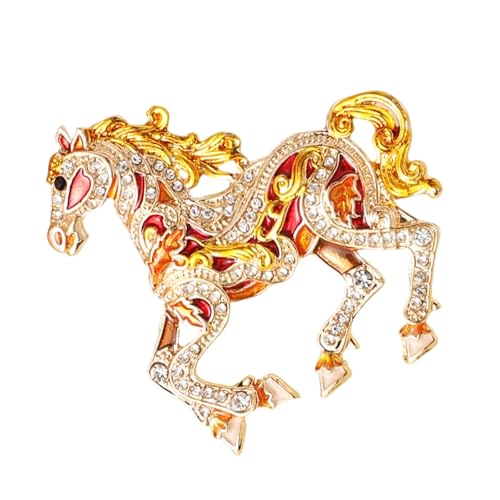 Tragbare Pferdestift Bequemer Tragenschmuck Mit Poliertem Finish Für Tägliche Wear Alloy Animal Brosche von GKYQVE