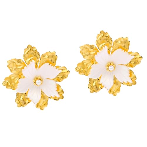 Trendy Unregelmäßig Geformte Florale Ohrringe Blumencharme Ohrohrstolme Ohrenbauer Modeaccessoires Für Partys Und Daten Modische Frauenohrringe von GKYQVE