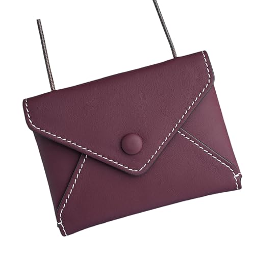 GKYQVE Unisex Münzbeutel Mit Schultergurt Leder Brieftasche Verschleiß Resistenter Stoff Geldbeutel Schlüsselhalter Kompakte Münzbranche von GKYQVE