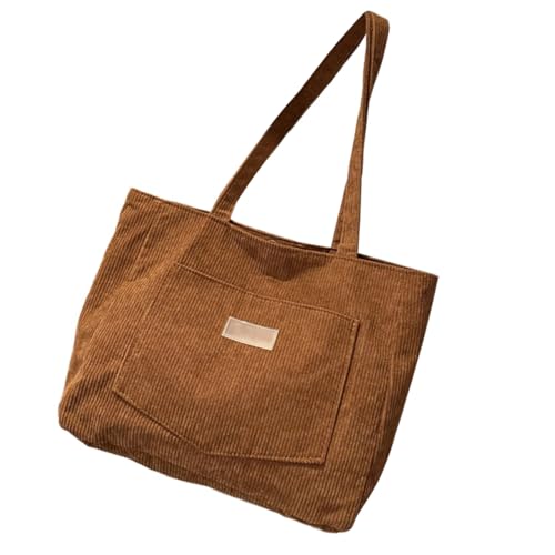 Zeitgenössische Umhängetasche Cordtasche Mit Großer Kapazität Einkaufen Zarte Handtaschen Für Die Arbeitsschule Und Reisen Cord Schulter von GKYQVE