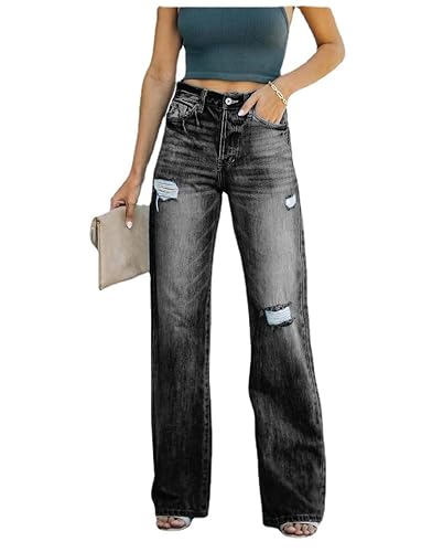 GKZA Baggy Jeans Damen Y2K Damen Cargohosen Damen Baggy Jeans Bootcut Jeans Damen Bootcut Jeans Damen Schlaghose Jeans Low Waist Jeans Damen Kurze Jeanshose Damen Stretch Jeanshose Damen Damen von GKZA