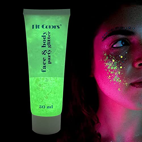 Chunky Glitter Gel Glitter Body Gel Festival Glitter Kosmetik Gesicht Haare Nägel Make-up Meerjungfrau Pailletten Flüssiger Lidschatten Langanhaltend funkelnd von GL-Turelifes