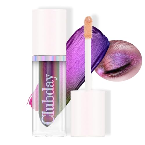 Metallischer flüssiger Chamäleon-Lidschatten, Glitter flüssiger Lidschatten Multicolor Shifting, mehrdimensionale Augen-Looks, langanhaltende holographische hochpigmentierte Lidschatten Make-up (#05) von GL-Turelifes