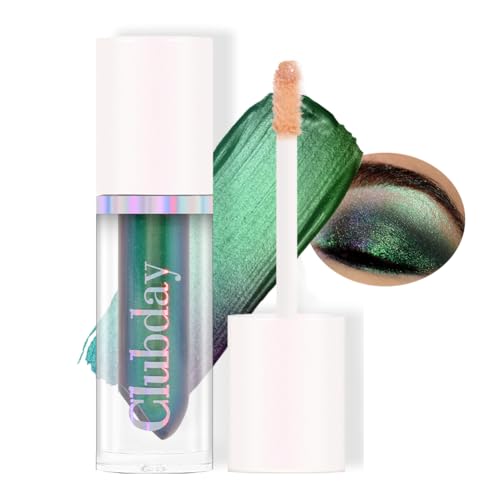 Metallischer flüssiger Chamäleon-Lidschatten, Glitter flüssiger Lidschatten Multicolor Shifting, mehrdimensionale Augen-Looks, langanhaltende holographische hochpigmentierte Lidschatten Make-up (#04) von GL-Turelifes