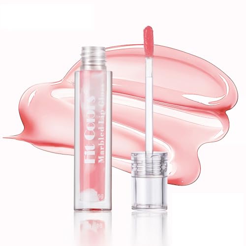 Plumping Lip Oil, Hydrating Lip Gloss Getönter Lip Balm Lip Care Lip Glaze, Glossy Finish Lip Glow Oil Lip Lip Tint Langanhaltender nährender feuchtigkeitsspendender Lipgloss (#01) von GL-Turelifes