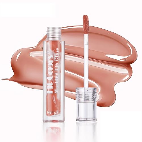 Plumping Lip Oil, Hydrating Lip Gloss Getönter Lip Balm Lip Care Lip Glaze, Glossy Finish Lip Glow Oil Lip Lip Tint Langanhaltender nährender feuchtigkeitsspendender Lipgloss (#02) von GL-Turelifes