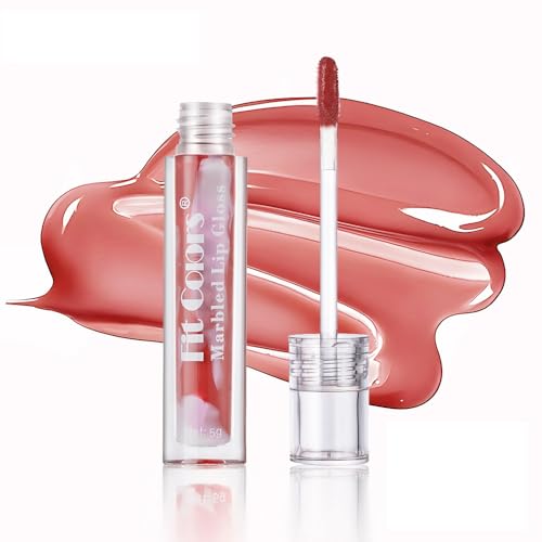 Plumping Lip Oil, Hydrating Lip Gloss Getönter Lip Balm Lip Care Lip Glaze, Glossy Finish Lip Glow Oil Lip Lip Tint Langanhaltender nährender feuchtigkeitsspendender Lipgloss (#04) von GL-Turelifes