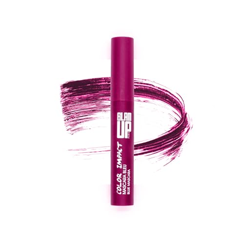 Glam'Up Paris – Burgundy Mascara – Color Impact – Ultra Pigmentiert – langer Halt – intensiver Blick – Volumen & Länge – ohne Pakete – Burgundy von GLAM UP