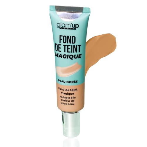 Glam'Up Paris – Magic Foundation – Teint-Perfektionator – passt sich der Hautfarbe an – 20 ml – Nr. 2 Honig von GLAM UP