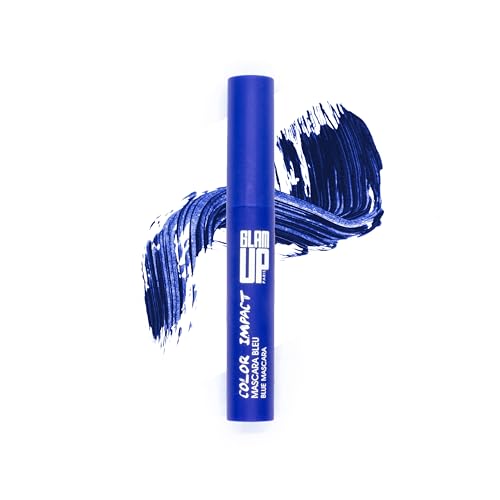 Glam'Up Paris – Mascara Electric Blue – Color Impact – Ultra Pigmentiert – langer Halt – intensiver Blick – Volumen & Länge – ohne Pakete – Blau von GLAM UP