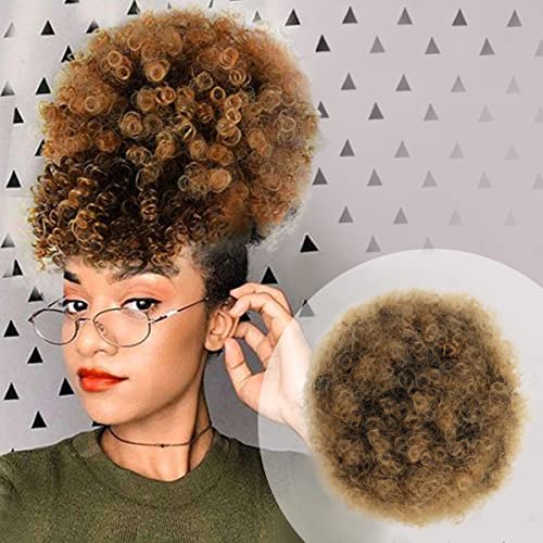 Glam21Usa Pferdeschwanz-Perücke mit Kordelzug, Afro-Stil, Retro, gelockt, gelockt, mit Clip, für schwarze Frauen, synthetische Haarverlängerung (mittelgroß, schwarze Spitze und Honigblond, T1B Glam21Usa Pferdeschwanz-Perücke mit Kordelzug, Afro-Stil, Retro, gelockt, gelockt, mit Clip, für schwarze Frauen, synthetische Haarverlängerung (mittelgroß, schwarze Spitze und Honigblond, T1B von GLAM21USA