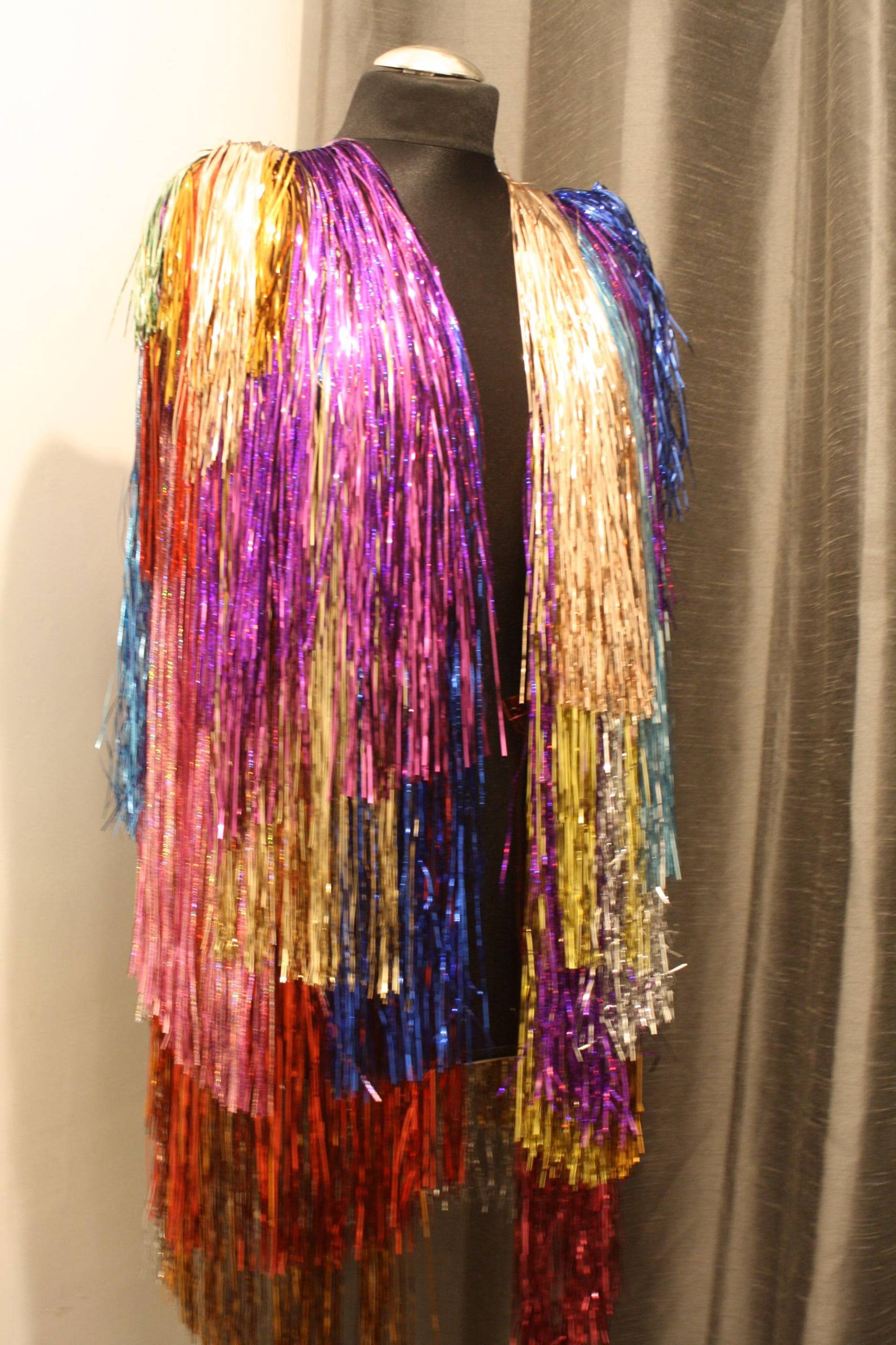 Lamettajacke Tinseljacket Disco Rave Festival Glitter Lametta Spacejacket Lamettajacke Tinseljacket Disco Rave Festival Glitter Lametta Spacejacket von GLAMETTAShop