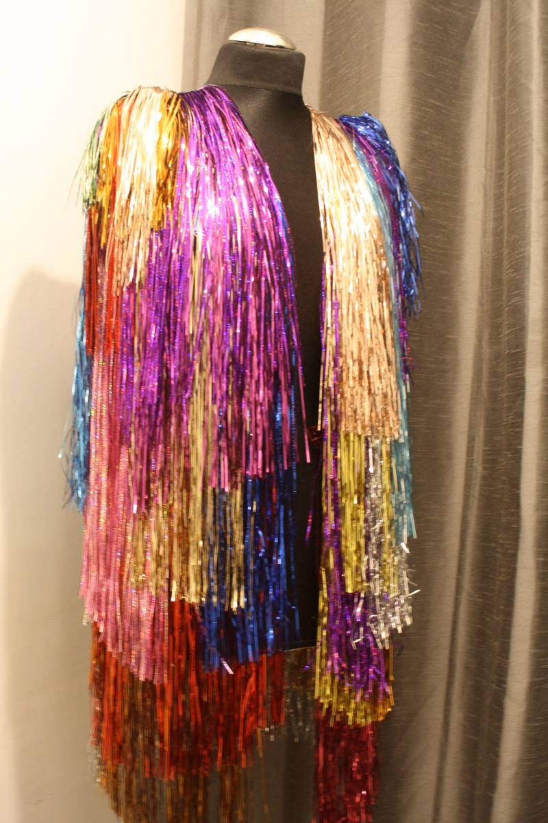 Lamettajacke Tinseljacket Disco Rave Festival Glitter Lametta Spacejacket Lamettajacke Tinseljacket Disco Rave Festival Glitter Lametta Spacejacket von GLAMETTAShop