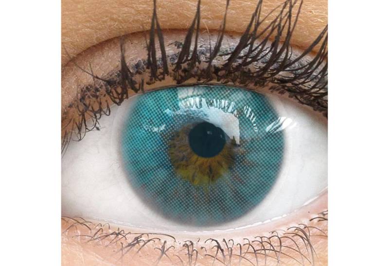 GLAMLENS Monatslinsen Sehr stark deckende und natürliche blaue Linsen "Amalfi Marine" von GLAMLENS