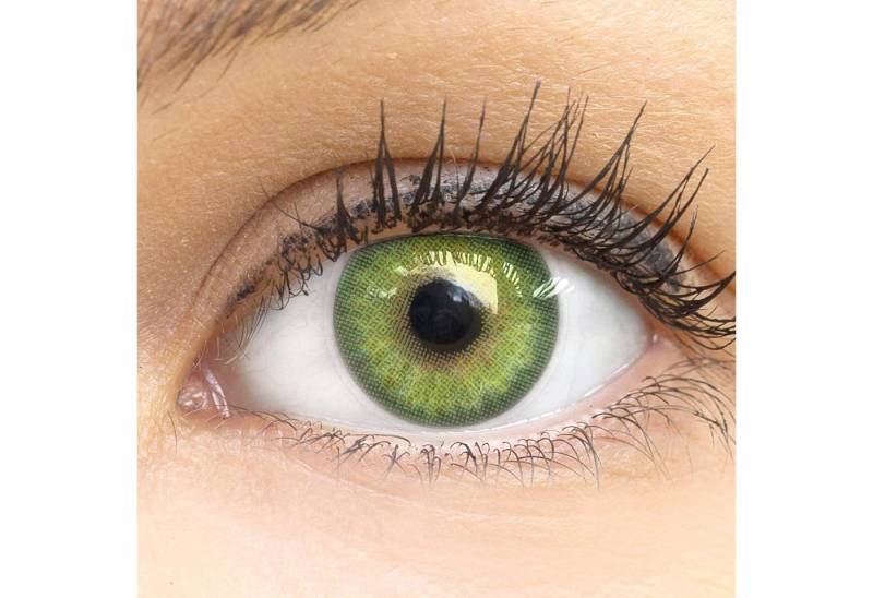 GLAMLENS Monatslinsen Sehr stark deckende und natürliche blaue Linsen "Florence Green" von GLAMLENS