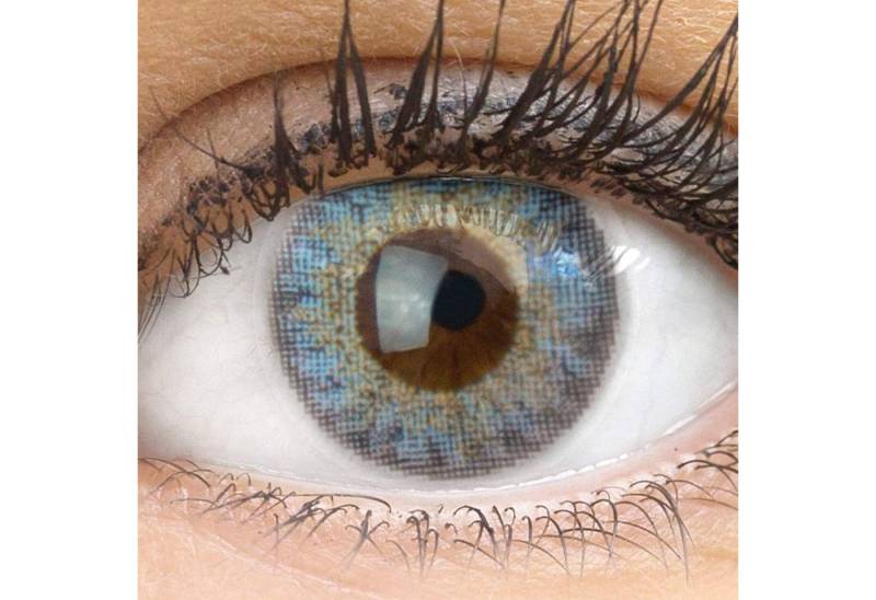 GLAMLENS Monatslinsen Sehr stark deckende und natürliche blaue Linsen "Flora Blue" von GLAMLENS