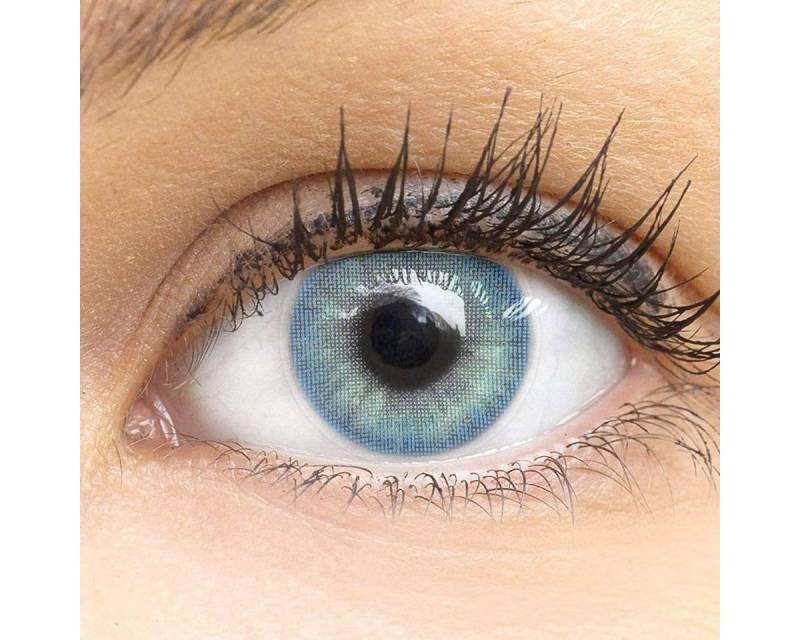 GLAMLENS Monatslinsen Stark deckende & natürliche Linsen Jasmine Light Blue mit/ohne Stärke von GLAMLENS