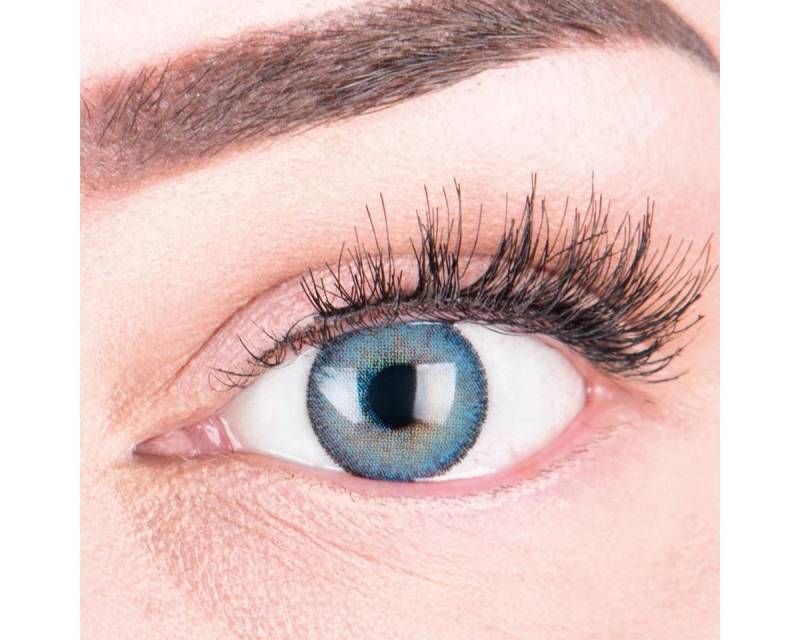 GLAMLENS Monatslinsen Stark deckende & natürliche blaue Linsen Mirel Blue mit/ohne Stärke von GLAMLENS