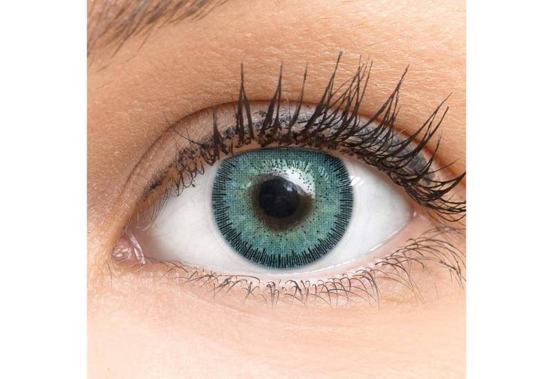 GLAMLENS Monatslinsen Stark deckende & natürliche blaue Linsen Viola Blue mit/ohne Stärke von GLAMLENS