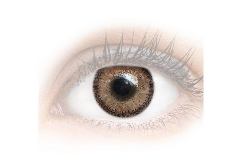 GLAMLENS Monatslinsen Sehr stark deckende und natürliche braune Linsen "Viola Brown" von GLAMLENS